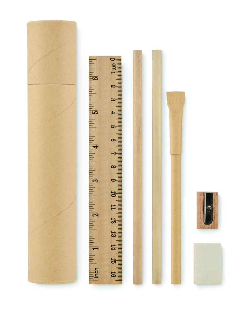 Логотрейд pекламные продукты картинка: Paper tube stationery set