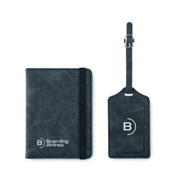Лого трейд pекламные подарки фото: Passport and luggage tag set