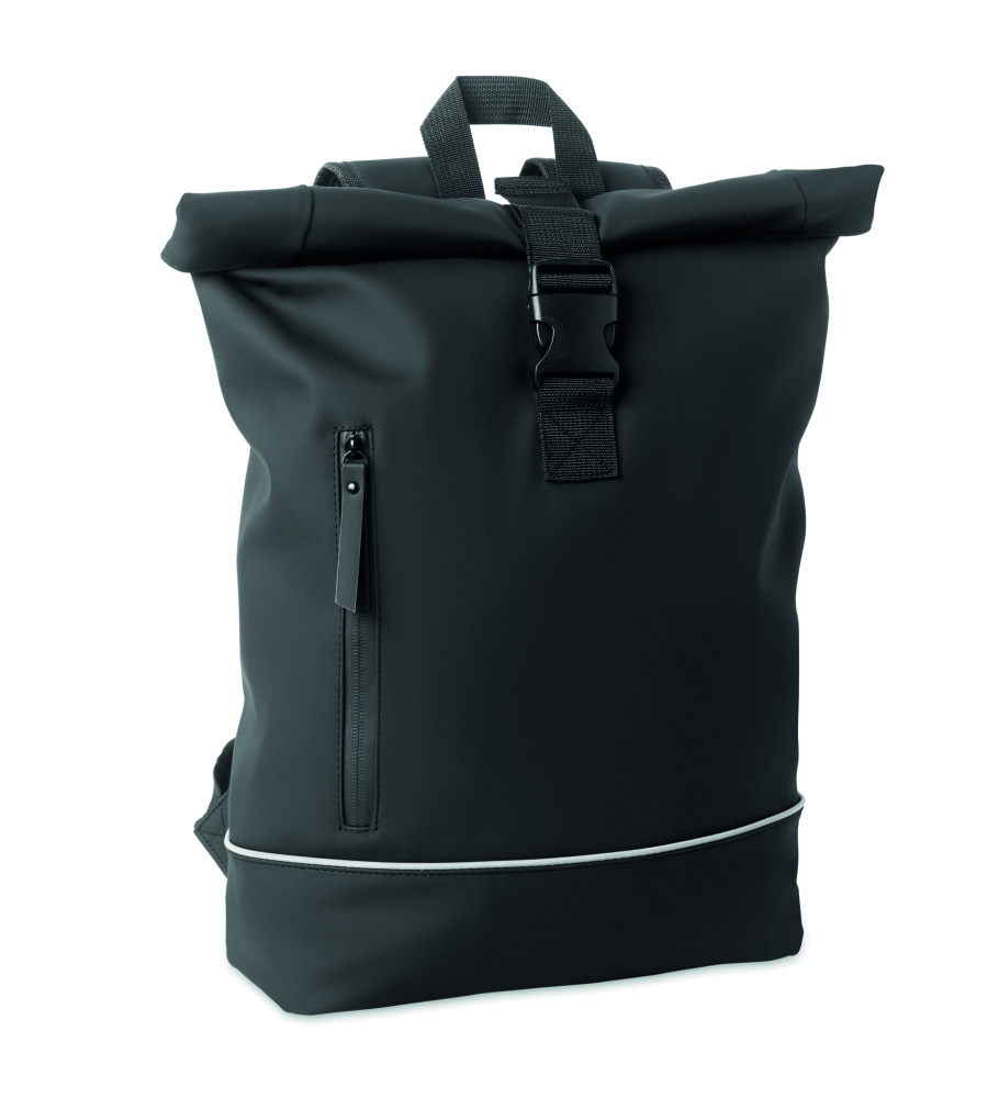 Логотрейд pекламные cувениры картинка: Laptop 15" roll top PU backpack