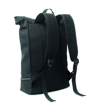 Логотрейд pекламные продукты картинка: Laptop 15" roll top PU backpack