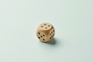 Логотрейд pекламные подарки картинка: Schima wooden dice 3cm dia