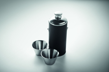 Лого трейд бизнес-подарки фото: Hip flask with shot cups