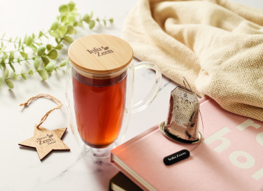 Логотрейд бизнес-подарки картинка: Double wall glass mug 450ml