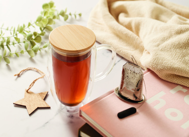 Лого трейд pекламные cувениры фото: Double wall glass mug 450ml