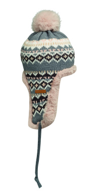 Лого трейд pекламные продукты фото: Knitted beanie with ear flap