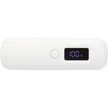 Логотрейд pекламные cувениры картинка: Acrux портативное зарядное устройство для планшета емкостью 10 000 мАч, мощностью 35 Вт, со встроенным кабелем Type-C — изготовлено из переработанного пластика