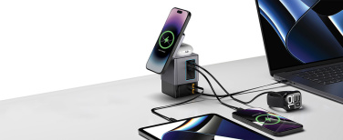 Логотрейд pекламные cувениры картинка: Зарядное устройство Urban Vitamin Sacramento 105 Вт GAN + втягивающиеся кабели