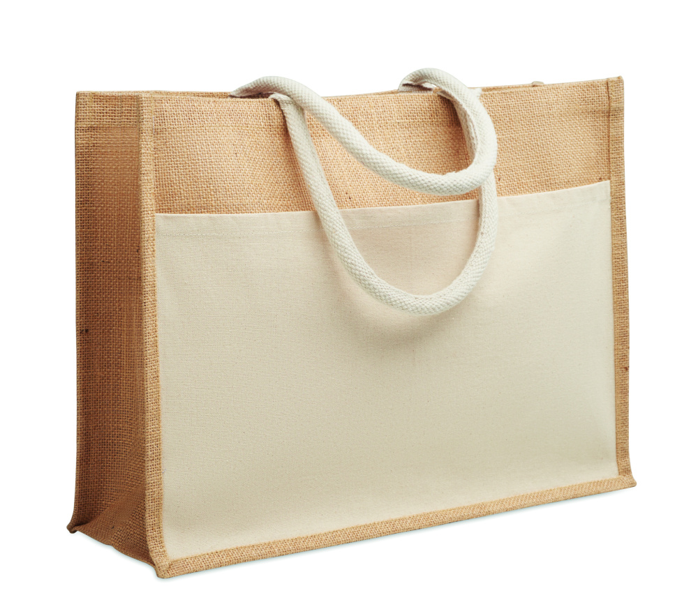 Логотрейд pекламные подарки картинка: Jute shopping bag