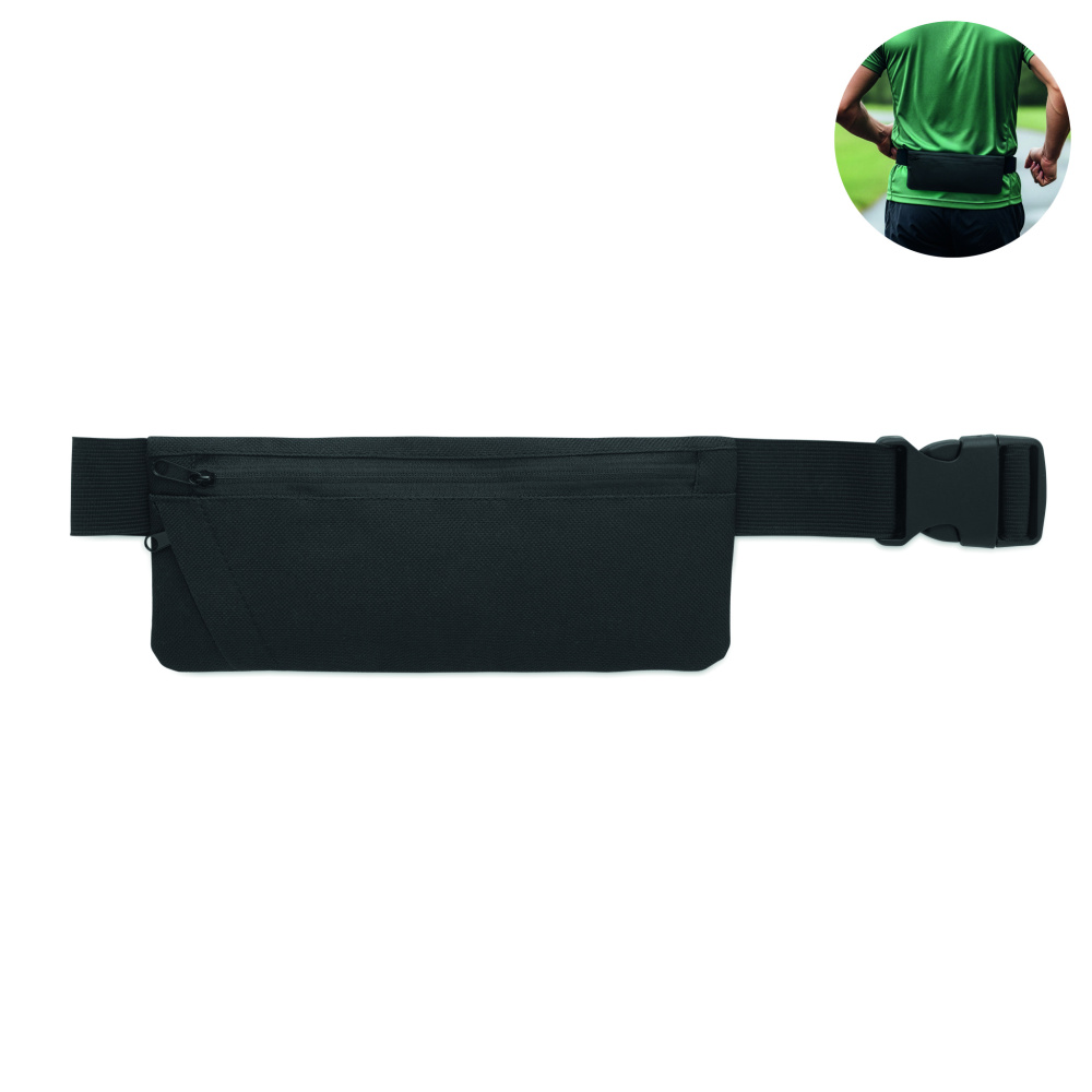 Лого трейд pекламные подарки фото: Sports waist bag 600D RPET
