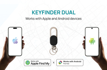 Логотрейд pекламные cувениры картинка: Брелок Keyfinder с двумя ключами и функцией определения местоположения по всему миру.