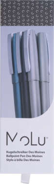 Лого трейд pекламные продукты фото: Металлическая шариковая ручка Des Moines MoLu