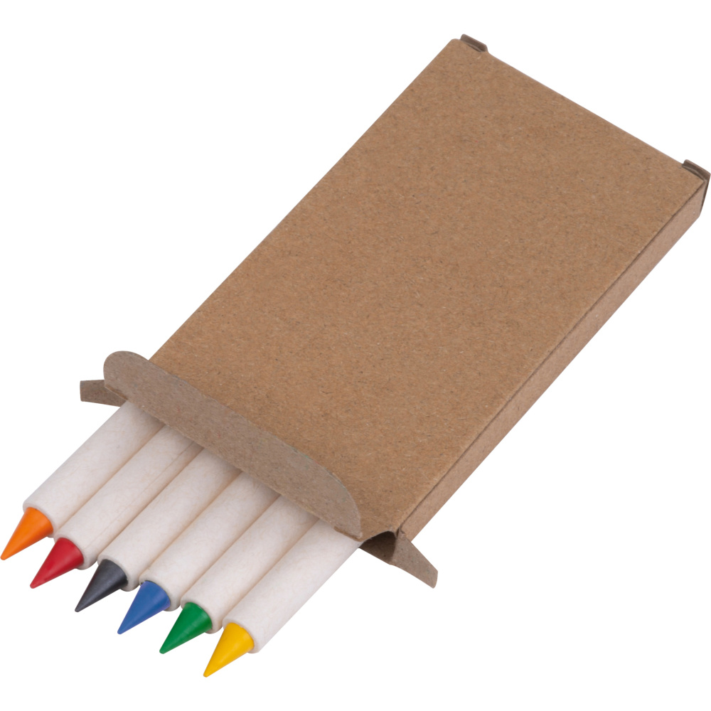 Лого трейд pекламные подарки фото: Набор восковых карандашей Infinity от KINGSTON