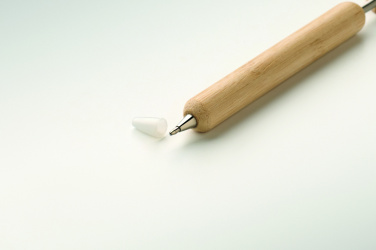Лого трейд pекламные продукты фото: Bamboo heart ball pen