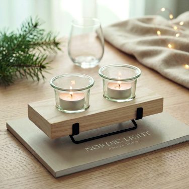 Лого трейд pекламные cувениры фото: Tea light holder set with stand