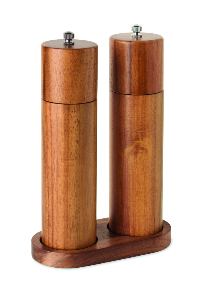 Лого трейд pекламные подарки фото: Acacia salt & pepper grinders
