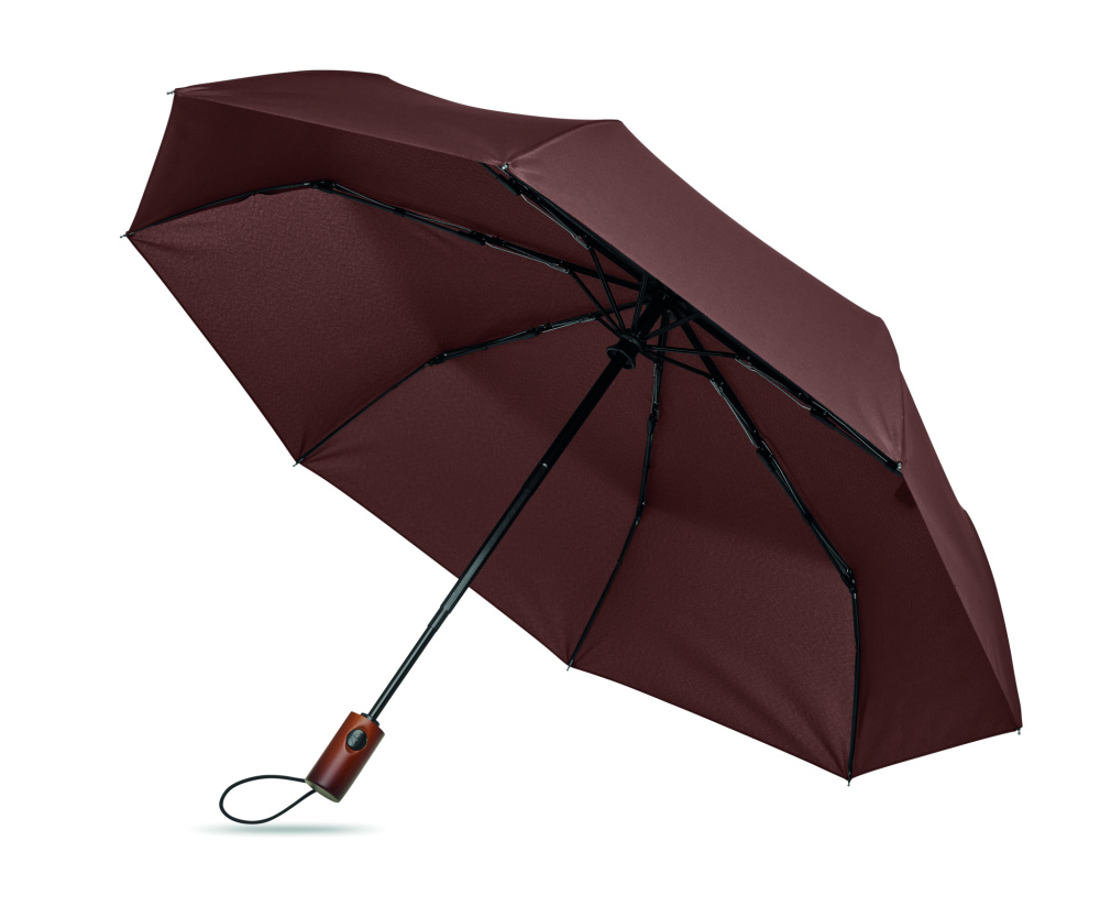 Лого трейд pекламные подарки фото: 21" auto umbrella wood handle
