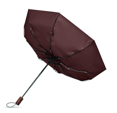 Логотрейд pекламные подарки картинка: 21" auto umbrella wood handle