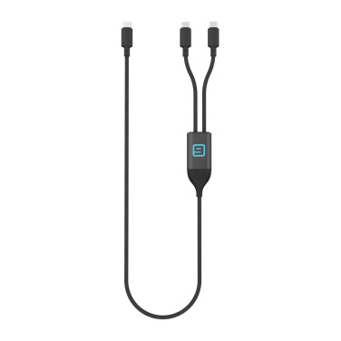 Логотрейд бизнес-подарки картинка: Кабель Terra 100W RCS с двумя выходами USB-C