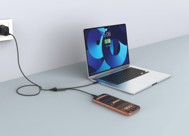 Логотрейд pекламные cувениры картинка: Кабель Terra 100W RCS с двумя выходами USB-C