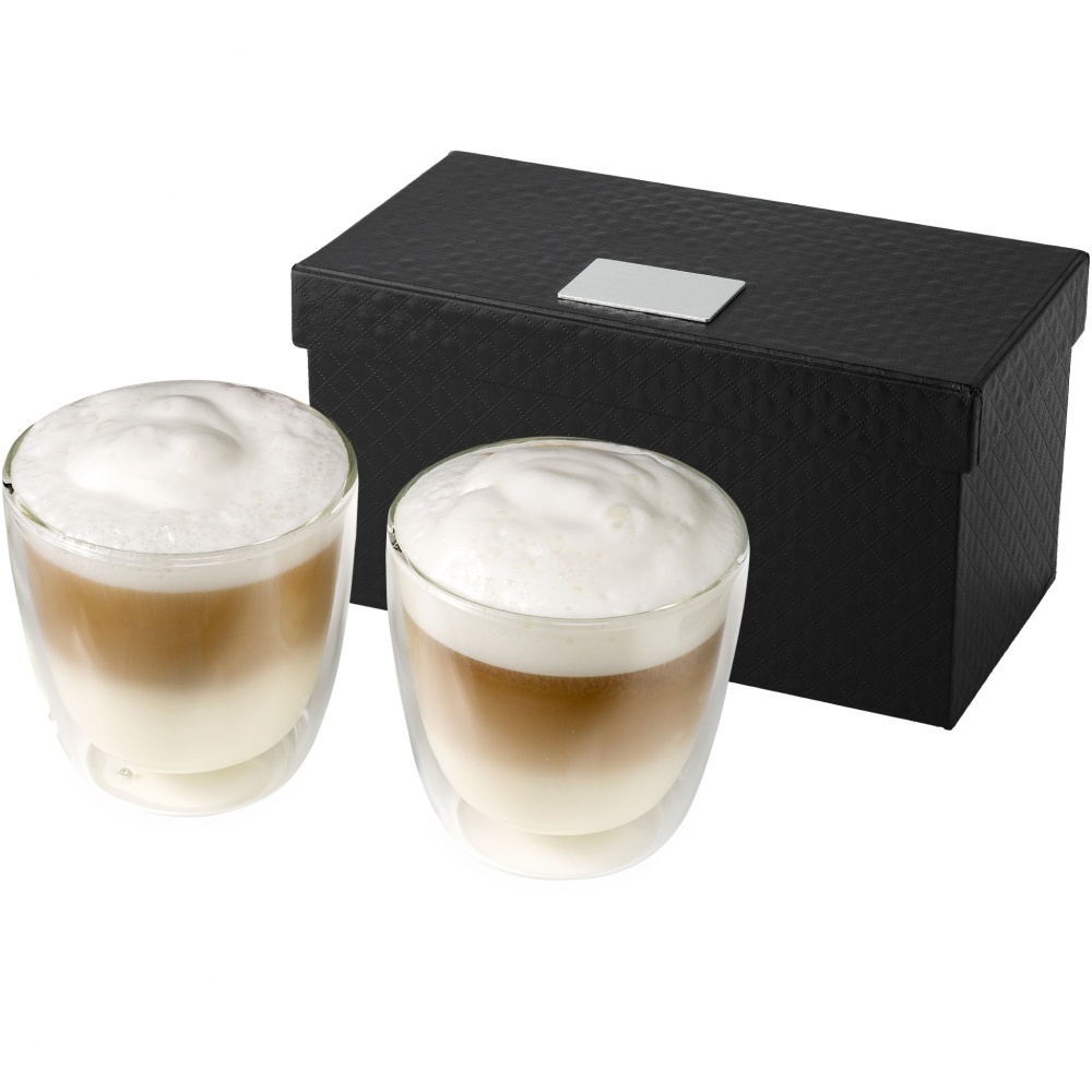 Logotrade reklamprodukter bild: Boda 2-delars kaffeset i glas