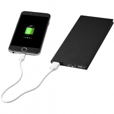 Logotrade presentreklam bild: Plate 8 000 mAh powerbank i aluminium