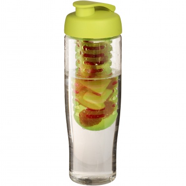 : H2O Active® Tempo 700 ml sportflaska med uppfällbart lock och fruktbehållare