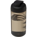 H2O Active® Bop 500 ml sportflaska med uppfällbart lock, Träkol / Solid svart