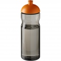 H2O Active® Eco Base 650 ml sportflaska med kupollock, Träkol / Orange