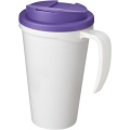 Americano® Grande 350 ml mugg med spillsäkert lock, Vit/lila