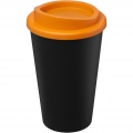 Americano® Eco 350 ml återvinningsbar mugg, Solid svart/orange