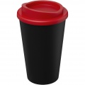 Americano® Eco 350 ml återvinningsbar mugg, Solid svart/röd