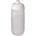 HydroFlex™ Clear 500 ml klämbar sportflaska, Vit / Frostad klar