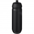 HydroFlex™ 750 ml klämbar sportflaska, Solid svart / Solid black