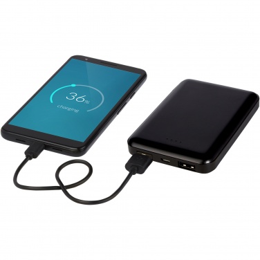 Logotrade profilprodukter bild: Gleam 5 000 mAh ultratunn powerbank med ljus