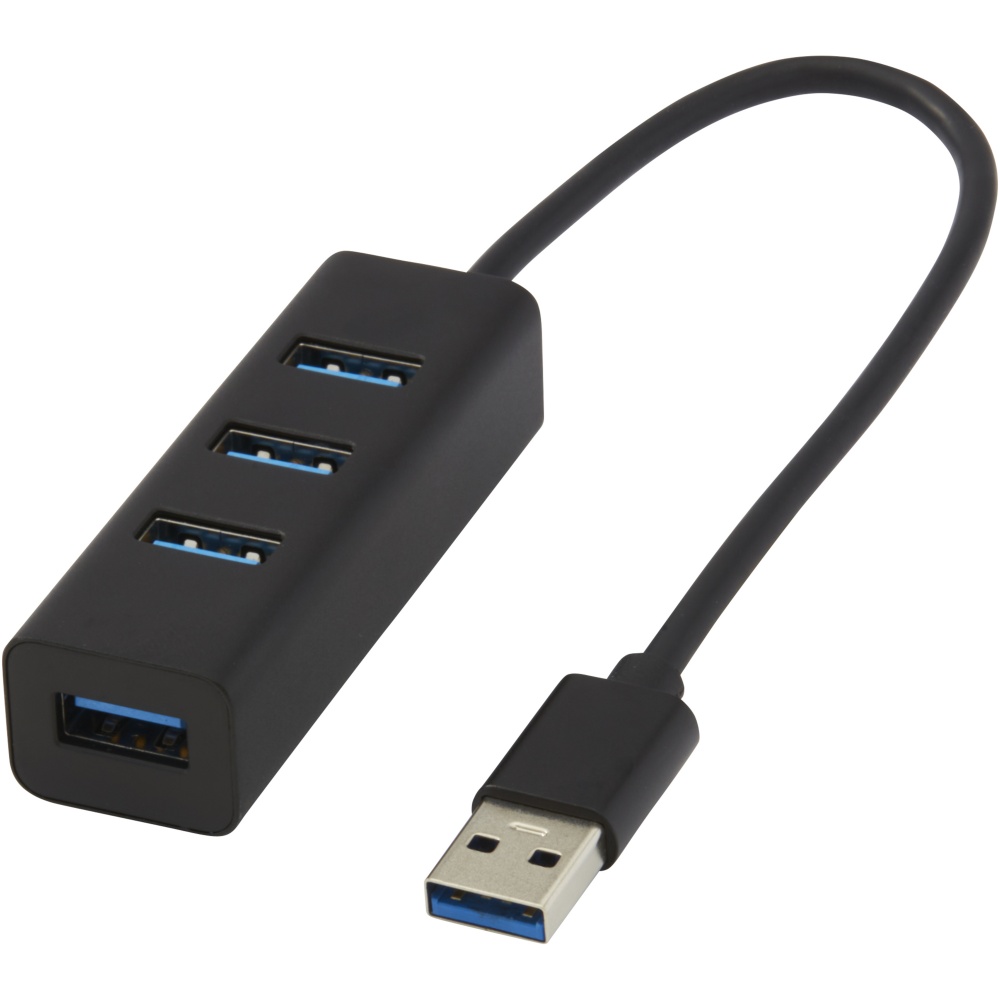 Logotrade kampanjprodukter bild: ADAPT USB 3.0-hubb av aluminium