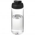 H2O Active® Octave Tritan™ 600 ml sportflaska med uppfällbart lock, Transparent klar / Solid svart