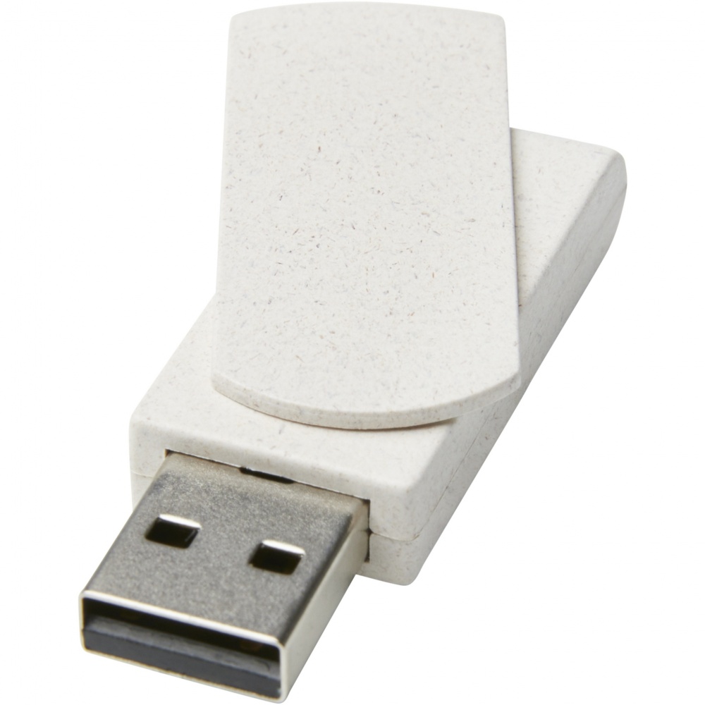 Logotrade profilreklam bild: Rotate 4 GB USB-minne i halm