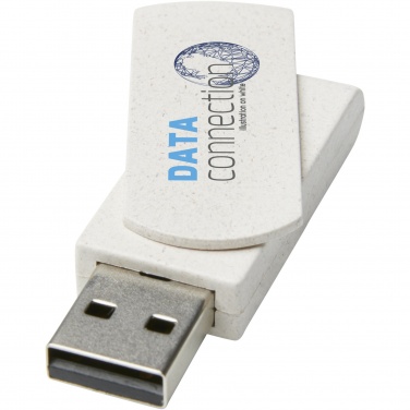 Logotrade profilreklam bild: Rotate 4 GB USB-minne i halm