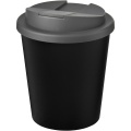 Americano® Espresso Eco 250 ml återvunnen termomugg med spillsäkert lock , Solid svart/grå