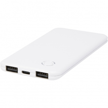 Logotrade profilprodukter bild: Slender 4 000 mAh tunn dubbel powerbank