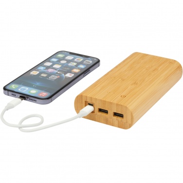 Logotrade kampanjprodukter bild: Tulda 20,000 mAh powerbank i bambu