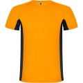 Shanghai kortärmad sport-T-shirt för herr, Fluor Orange / Solid svart