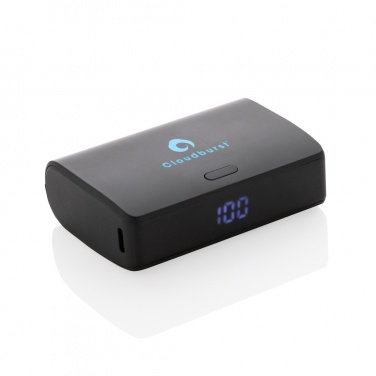 Logotrade kampanjprodukter bild: FlashCharge 10.000mAh powerbank snabbladdning, RCS rplast