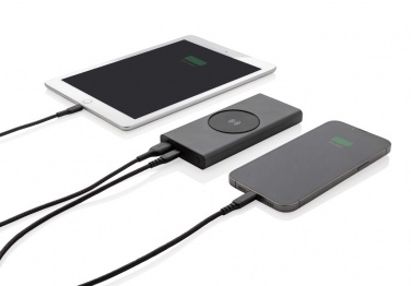 Logotrade profilreklam bild: Terra 10.000 mAh18W/10W trådlös powerbank RCS