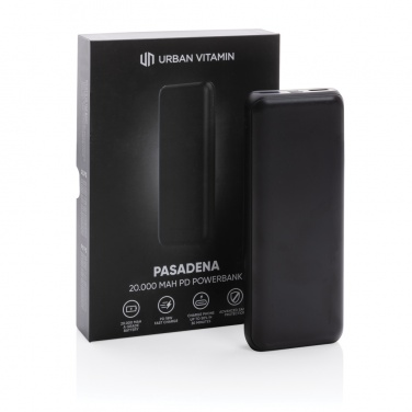 Logotrade kampanjprodukter bild: Urban Vitamin Pasadena 20.000 mAh 18W PD powerbank