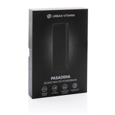 Logotrade presentreklam bild: Urban Vitamin Pasadena 20.000 mAh 18W PD powerbank