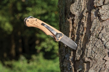 Logotrade profilprodukter bild: Outdoor-kniv i trä