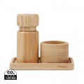 VINGA Retro FSC® askträ salt & peppar set, brun