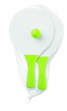 Logotrade reklamprodukter bild: Litet strandtennis set