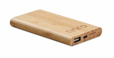 Logotrade profilprodukter bild: 4000 mAh Powerbank i bambu